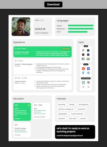 Website Resume